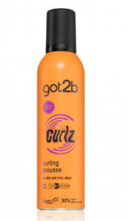 Spuma Got2b Curlz de modelare pentru par ondulat, 250 ml