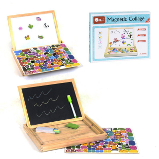 Tablita magnetica educativa cu puzzle animale 3 in 1