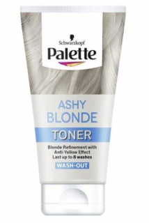 Toner nuantator Schwarzkopf Palette Blond Cenusiu cu efect anti-ingalbenire, 150 ml