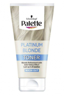 Toner nuantator Schwarzkopf Palette Blond Platinat cu efect anti-ingalbenire, 150 ml
