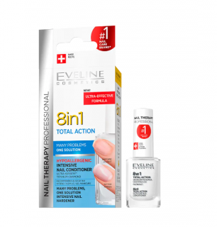 Tratament pentru unghii Eveline Cosmetics One Solution, 8 in 1, 12 ml