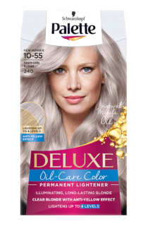 Vopsea de par permanenta - decolorant Palette Deluxe 240 Blond rece prafuit,130 ml