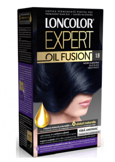 Vopsea de par permanenta Loncolor Expert Oil Fusion 1.9 Negru Albastrui, 100 ml