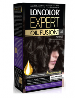 Vopsea de par permanenta Loncolor Expert Oil Fusion 3.0 Saten Inchis,100 ml