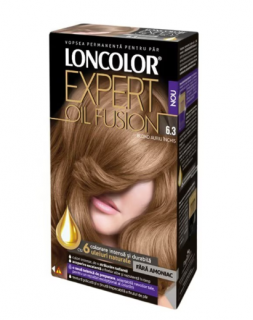 Vopsea de Par Permanenta Loncolor Expert Oil Fusion 6.3 Blond Auriu Inchis,100 ml
