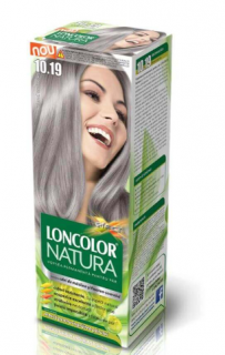Vopsea de par permanenta Loncolor Natura 10.19 Blond argintiu, 100 ml