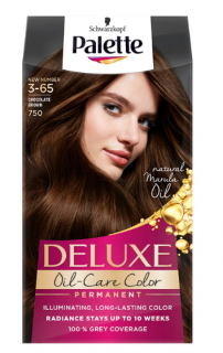 Vopsea de par permanenta Palette Deluxe 750 Saten Ciocolatiu,130 ml