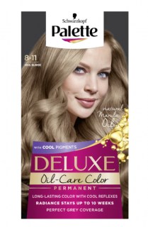 Vopsea de par permanenta Palette Deluxe 8-11 Blond Rece Natural, 130 ml