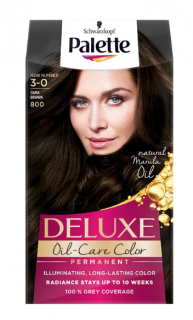 Vopsea de par permanenta Palette Deluxe 800 Dark Brown,130 ml