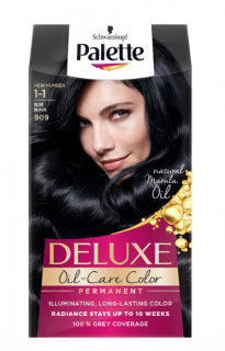 Vopsea de par permanenta Palette Deluxe 909 Blue Black,130 ml