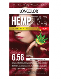 Vopsea permanenta pentru par Loncolor HempStyle Nr 6.56 Capsuna, 100 ml