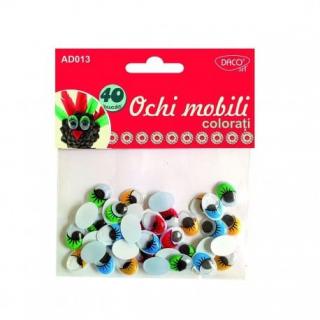 Accesorii craft - Ochi Mobili Colorati AD013