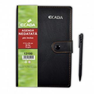 Agenda cu pix 17.5x25cm Ecada