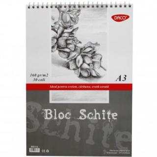 Bloc A3 schite 160gr 30 file DACO