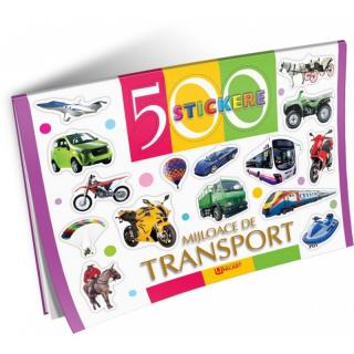 Carte A4 Unicart, 500 Stickere, Mijloace de transport