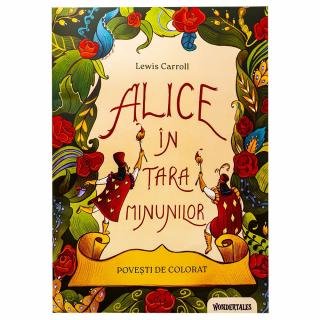 Carte de colorat, Alice in Tara Minunilor - WONDERTALES