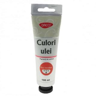 Culori ulei, 100 ml Rosu Vermilon, Daco