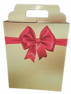 Cutie Carton Cadou Auriu Rosu All Season 260x135x325 mm
