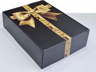 Cutie Carton Cadou Autoformat 330x240x90 Negru Argintiu