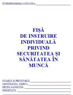 Fisa Individuala Protectia Muncii Albastru