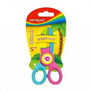 Foarfeca Keyroad Kiddy-Cut, 12.5cm, plastic, multicolora