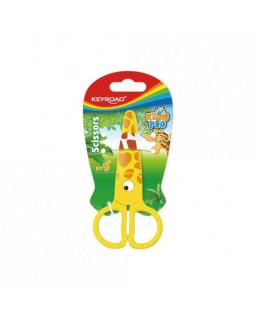 Foarfeca plastic Keyroad Kids Pro, Girafa, 1 bucata blister