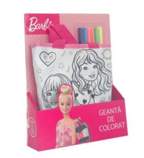 Geanta de colorat - Barbie