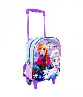 Ghiozdan Troller 3D pentru gradinita model Frozen 2, 38 x 28 x 14 cm