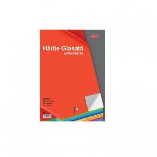 Hartie glasata autocolanta lucioasa 240x340mm