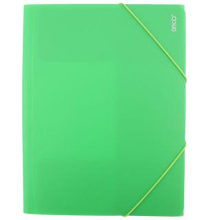 Mapa plastic cu elastic A4 Verde deschis DACO