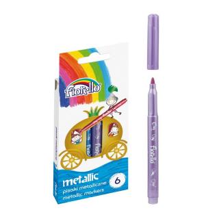 Marker metalizat set de 6 culori