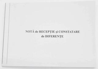 Nota de receptie si constatare de diferente, A4