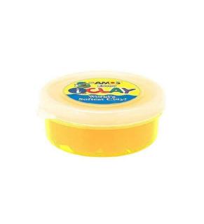 Plastilina iClay Amos, 18g cutie, galben