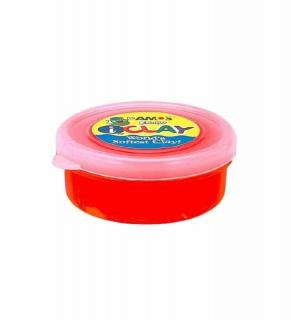 Plastilina iClay Amos, 18g cutie, rosu