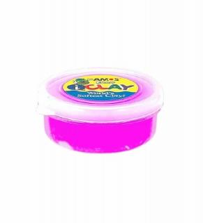 Plastilina iClay Amos, 18g cutie, roz neon