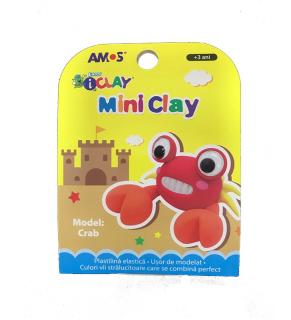 Plastilina iClay MiniClay Amos, model Crab, 30 g, 4 culori cutie