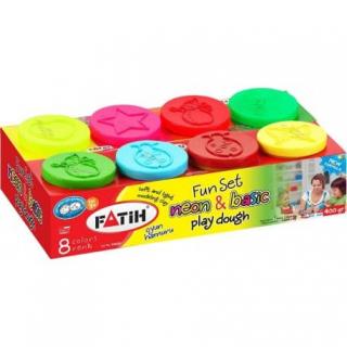 Plastilina usoara Modeling Dough Basic + Neon 8x50g