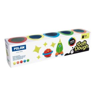 Plastilina usoara neon 5 x 142 G