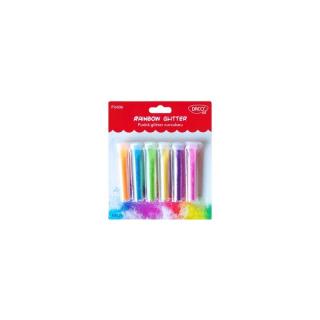 Pudra glitter set 6 curcubeu DACO