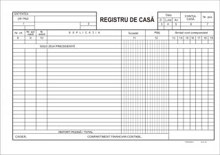 Registru de casa A4 orizontal