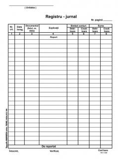 Registru Jurnal A4 vertical ( Dany Cris )