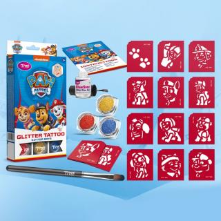 Set tatuaje cu sclipici Paw Patrol, Baieti