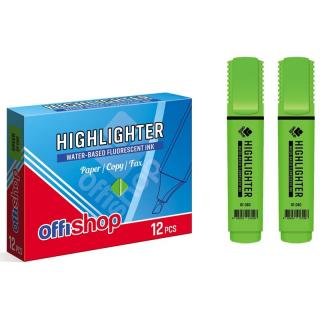 Text marker Evidentiator Fluorescent Verde OFFISHOP