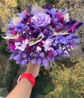 Buchet flori criogenate si uscate