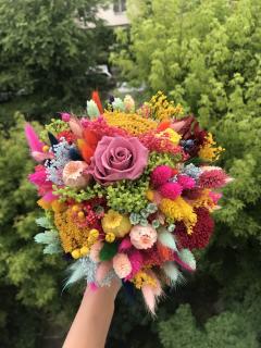 Buchet flori uscate stabilizate