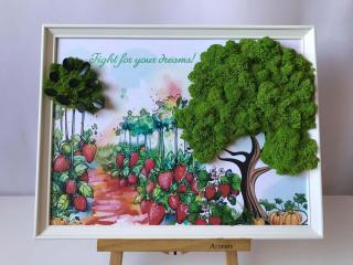 Tablou personalizat cu licheni