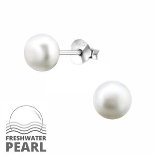 Cercei Argint 925- Perle De Apa Dulce-6 mm