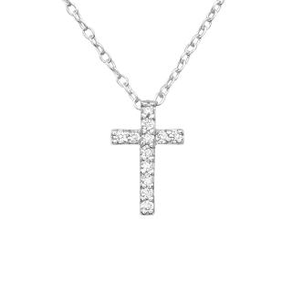 Colier Argint 925- Cruciulita Crystal