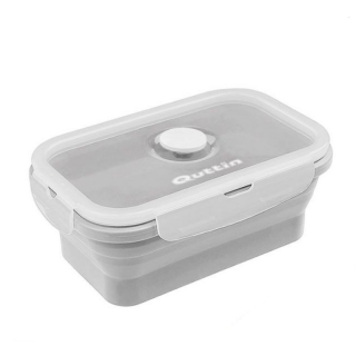 Caserola pliabila din silicon cu capac pentru microunde, 360 ml, Quttin