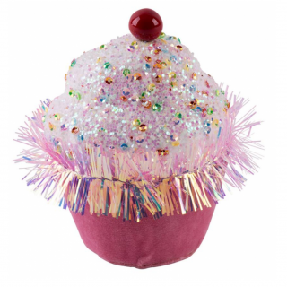 Glob in forma de briosa pentru bradul de Craciun, roz, 7x7x11 cm, MagicHome